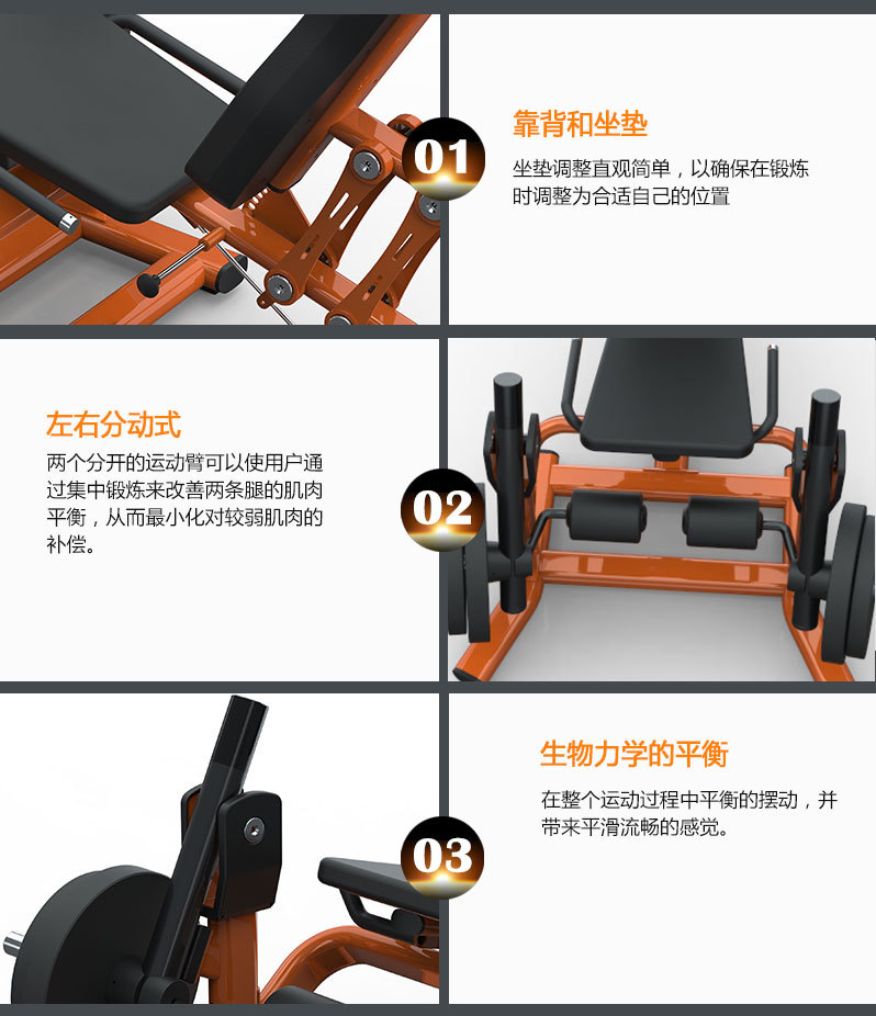  坐姿腿屈伸機