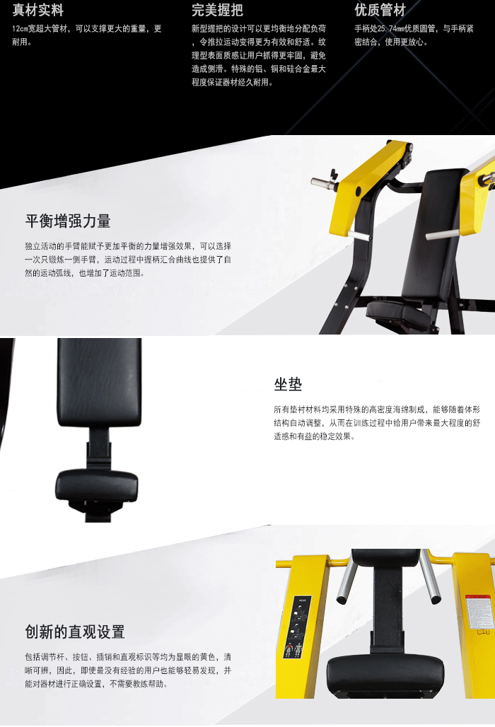 BFT1005上斜坐式雙向推胸訓練器